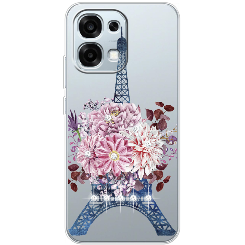Чохол зі стразами OPPO A6 Pro Eiffel Tower