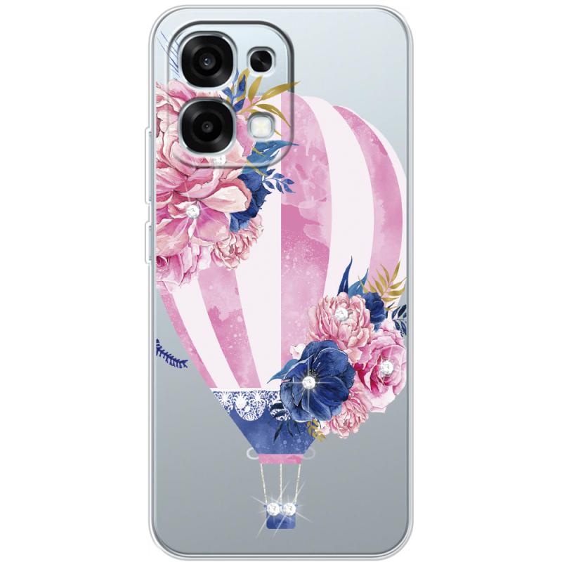 Чохол зі стразами OPPO A6 Pro Pink Air Baloon