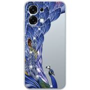 Чохол зі стразами OPPO A6 Pro Peafowl