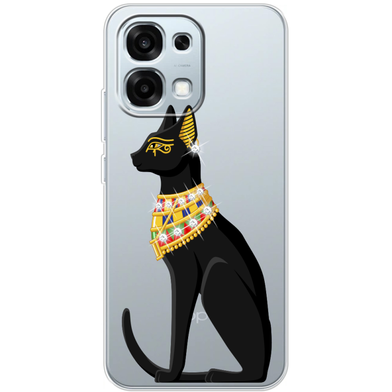 Чохол зі стразами OPPO A6 Pro Egipet Cat