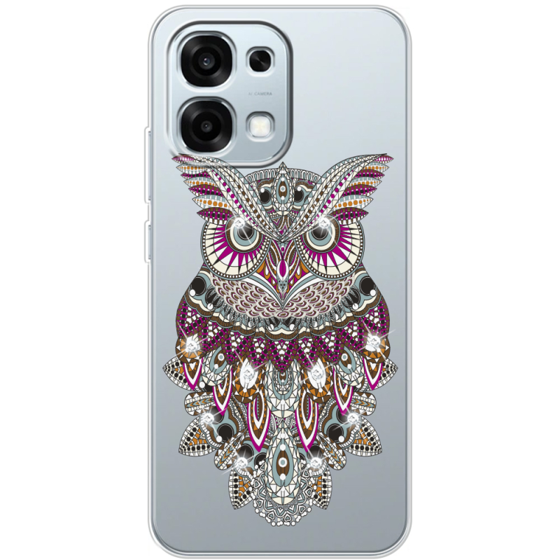 Чохол зі стразами OPPO A6 Pro Owl