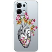 Чохол зі стразами OPPO A6 Pro Heart
