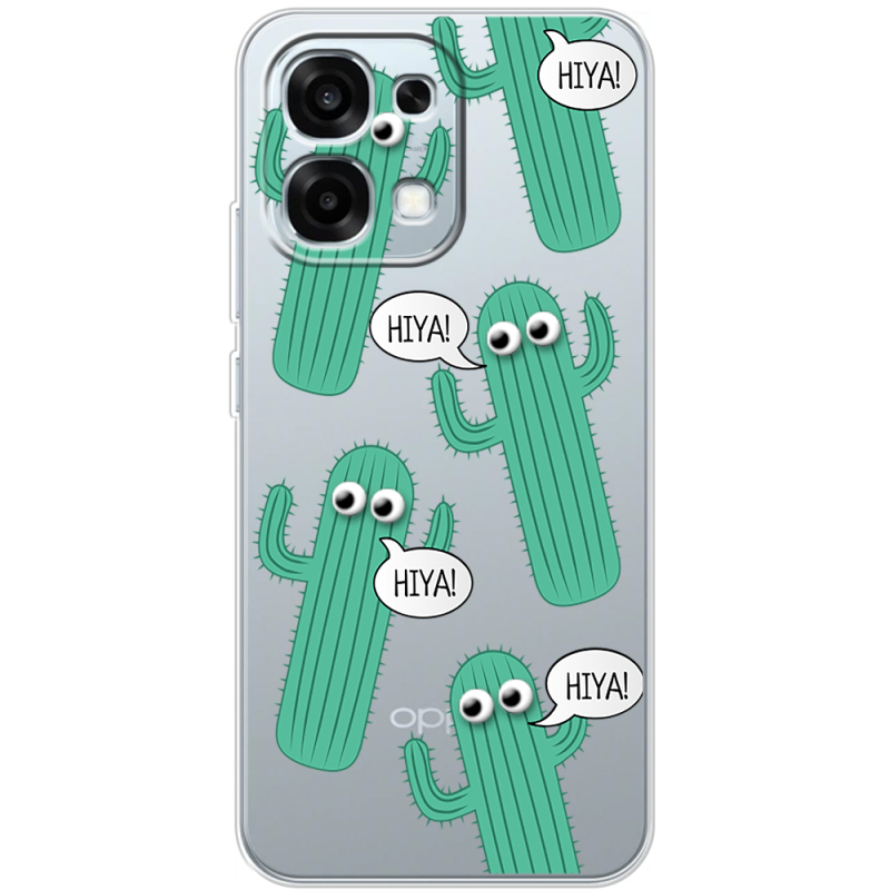 Прозорий чохол BoxFace OPPO A6 Pro с 3D-глазками HIYA