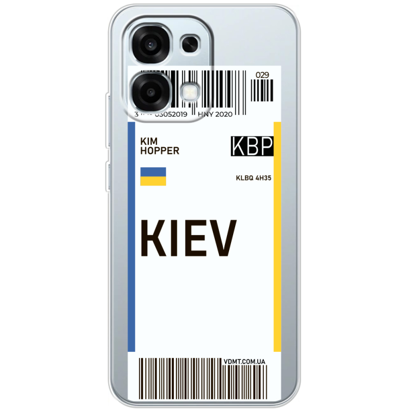 Прозорий чохол BoxFace OPPO A6 Pro Ticket Kiev