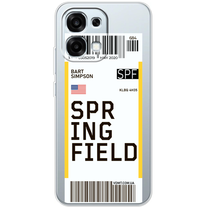 Прозорий чохол BoxFace OPPO A6 Pro Ticket Springfield