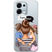 Прозорий чохол BoxFace OPPO A6 Pro Super Mama