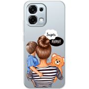 Прозорий чохол BoxFace OPPO A6 Pro Super Mama and Son