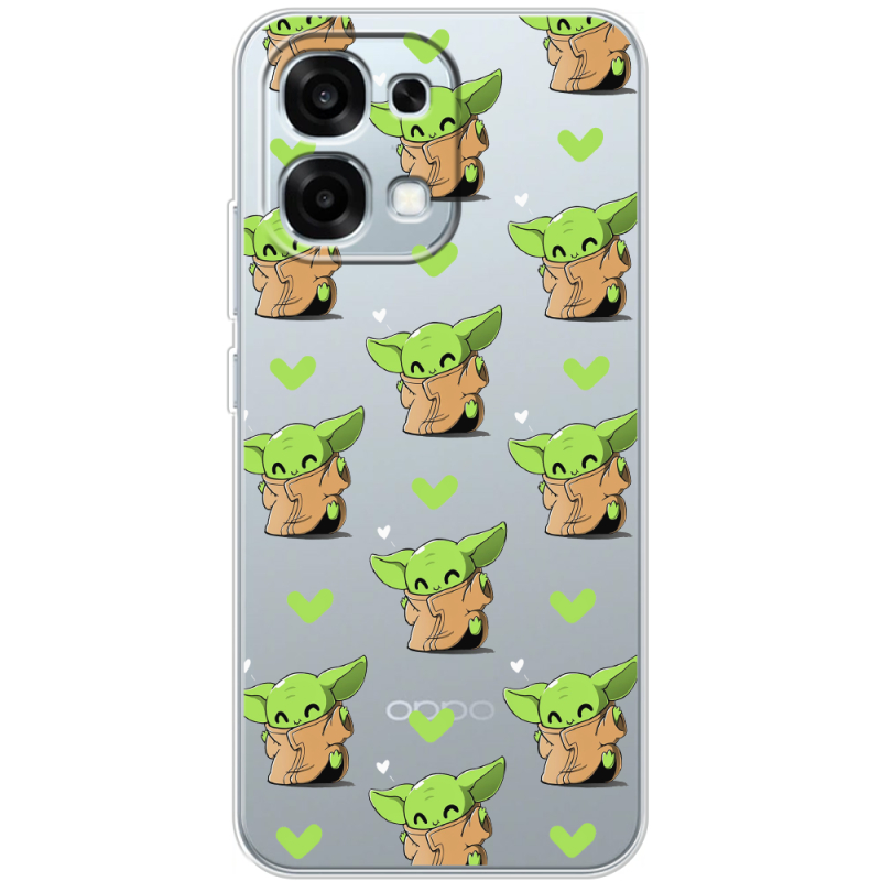 Прозорий чохол BoxFace OPPO A6 Pro Pattern Baby Yoda