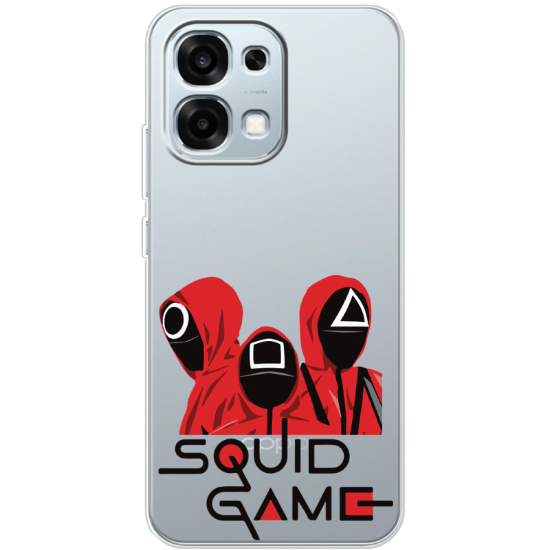 Прозорий чохол BoxFace OPPO A6 Pro siquid game люди в красном