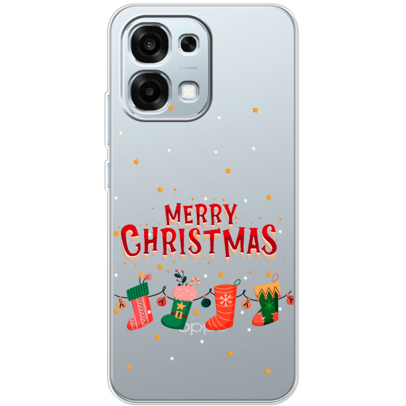 Прозорий чохол BoxFace OPPO A6 Pro Merry Christmas