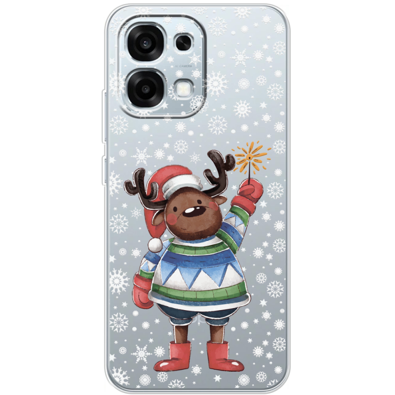 Прозорий чохол BoxFace OPPO A6 Pro Christmas Deer with Snow