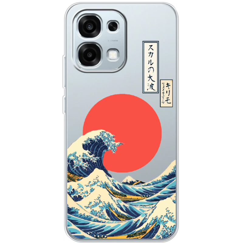 Прозорий чохол BoxFace OPPO A6 Pro Большая волна в Канагаве