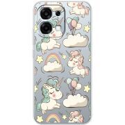 Прозорий чохол BoxFace OPPO A6 Pro Unicorns