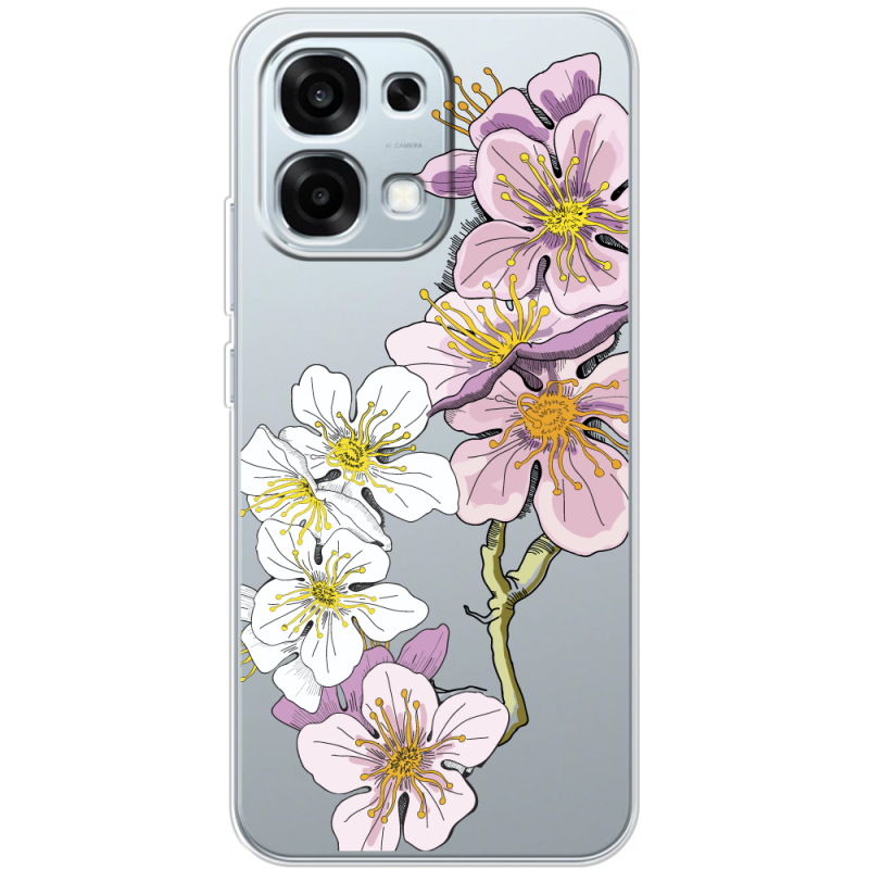 Прозорий чохол BoxFace OPPO A6 Pro Cherry Blossom