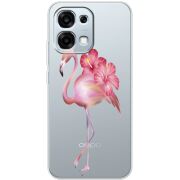 Прозорий чохол BoxFace OPPO A6 Pro Floral Flamingo
