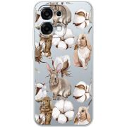 Прозорий чохол BoxFace OPPO A6 Pro Cotton and Rabbits