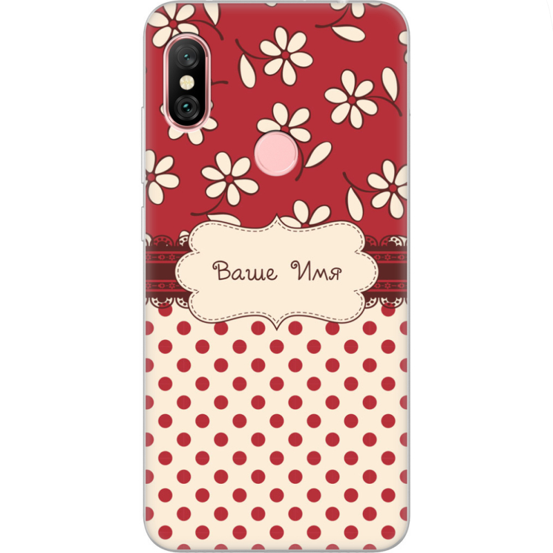 Чехол Uprint Xiaomi Redmi Note 6 Pro Именной Polka Dots