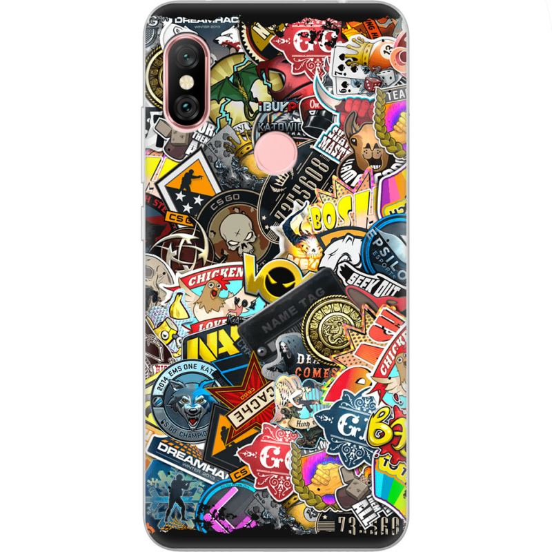 Чехол Uprint Xiaomi Redmi Note 6 Pro CS:Go Stickerbombing