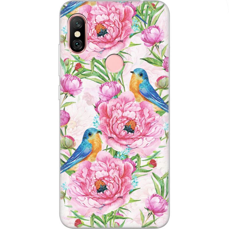 Чехол Uprint Xiaomi Redmi Note 6 Pro Birds and Flowers