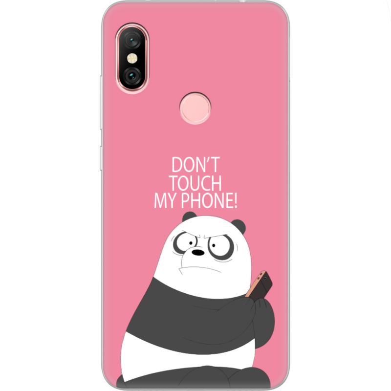 Чехол Uprint Xiaomi Redmi Note 6 Pro Dont Touch My Phone Panda