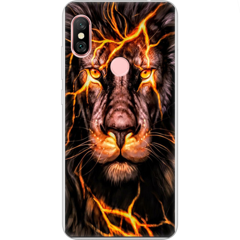 Чехол Uprint Xiaomi Redmi Note 6 Pro Fire Lion