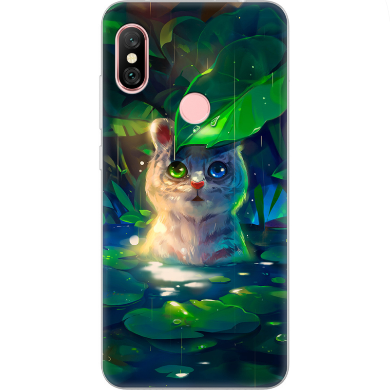 Чехол Uprint Xiaomi Redmi Note 6 Pro White Tiger Cub