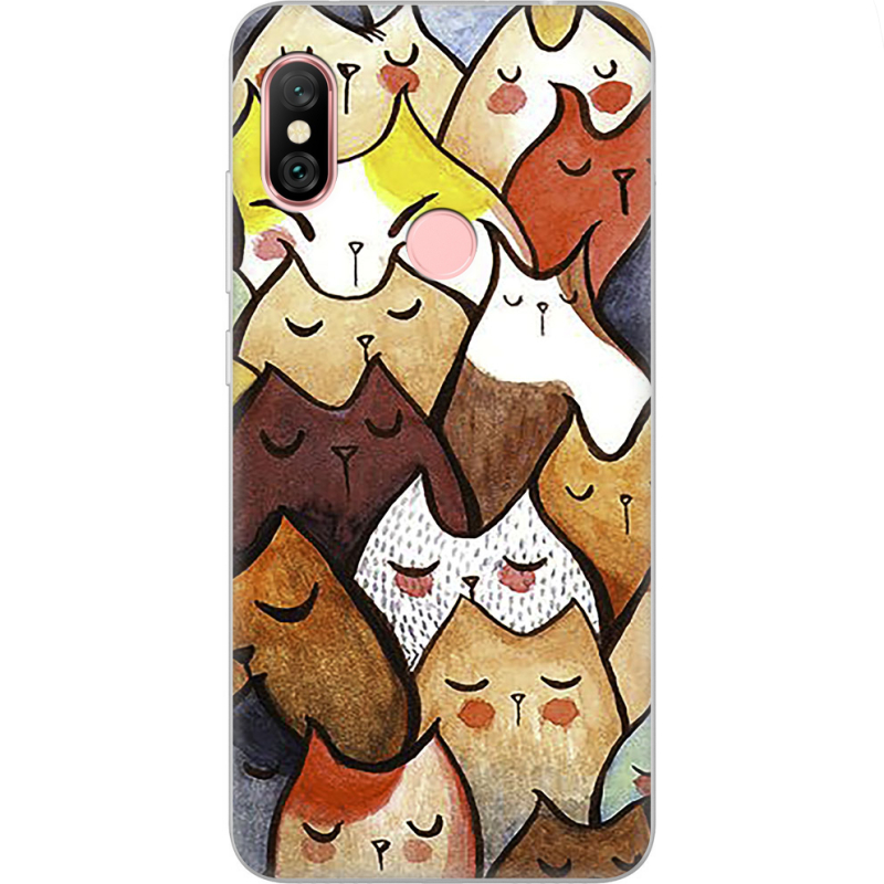 Чехол Uprint Xiaomi Redmi Note 6 Pro Sleepy Cats