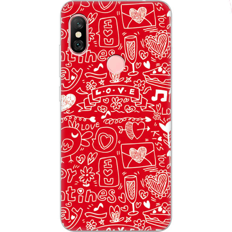 Чехол Uprint Xiaomi Redmi Note 6 Pro Happy Valentines