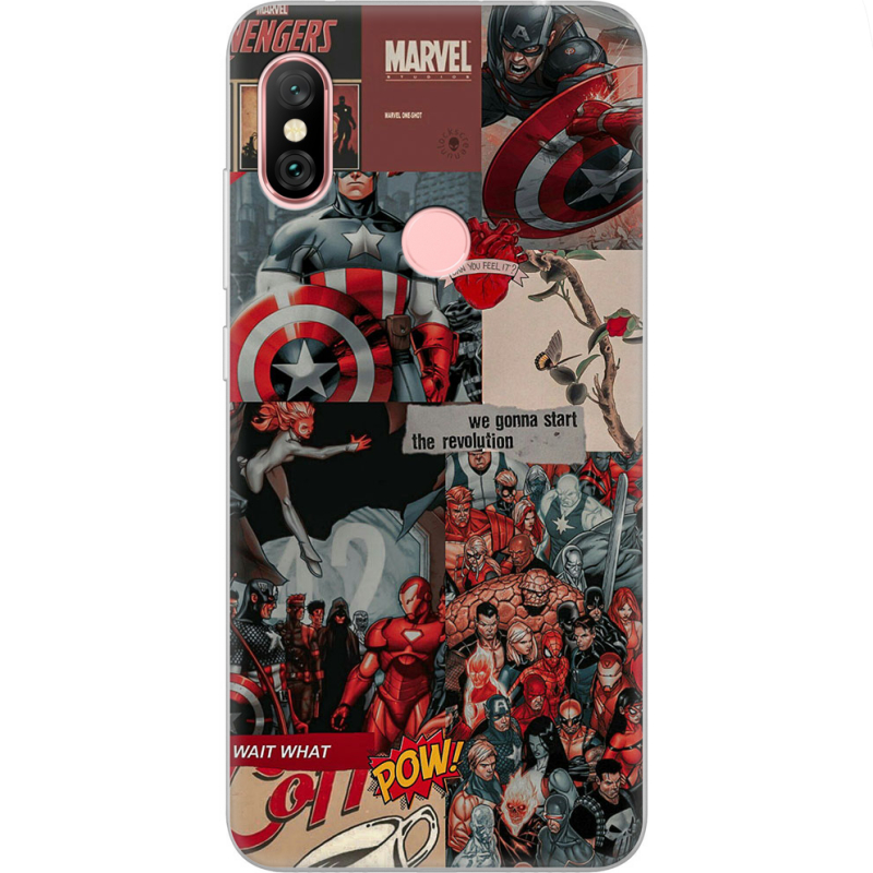 Чехол Uprint Xiaomi Redmi Note 6 Pro Marvel Avengers