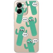 Прозорий чохол BoxFace OPPO A6 с 3D-глазками HIYA