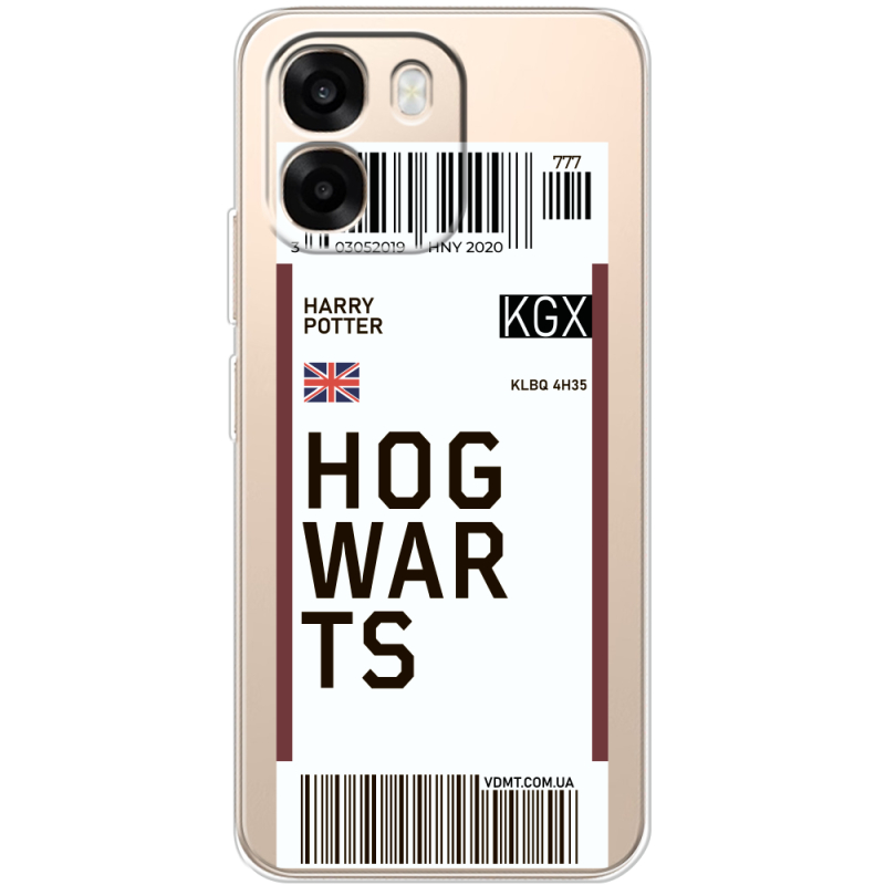 Прозорий чохол BoxFace OPPO A6 Ticket Hogwarts