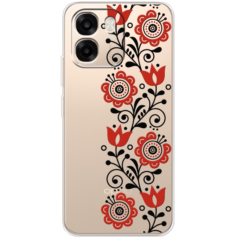 Прозорий чохол BoxFace OPPO A6 Ethno Ornament