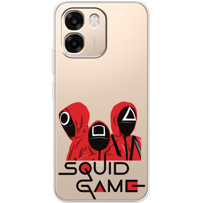 Прозорий чохол BoxFace OPPO A6 siquid game люди в красном