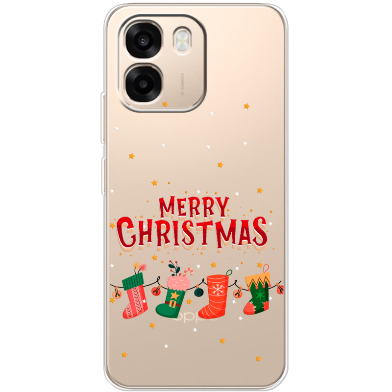 Прозорий чохол BoxFace OPPO A6 Merry Christmas