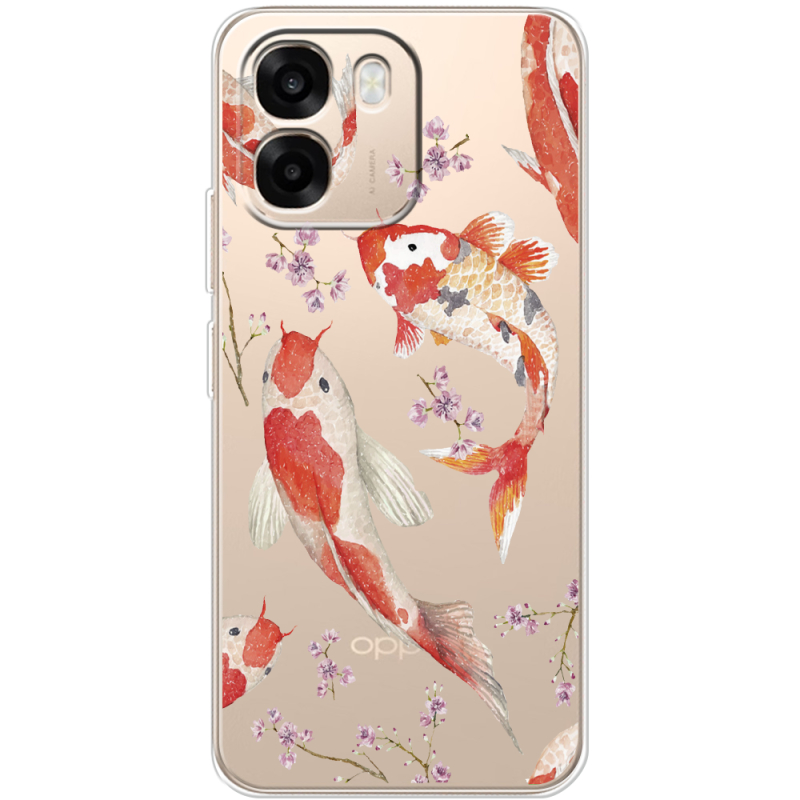 Прозорий чохол BoxFace OPPO A6 Japanese Koi Fish