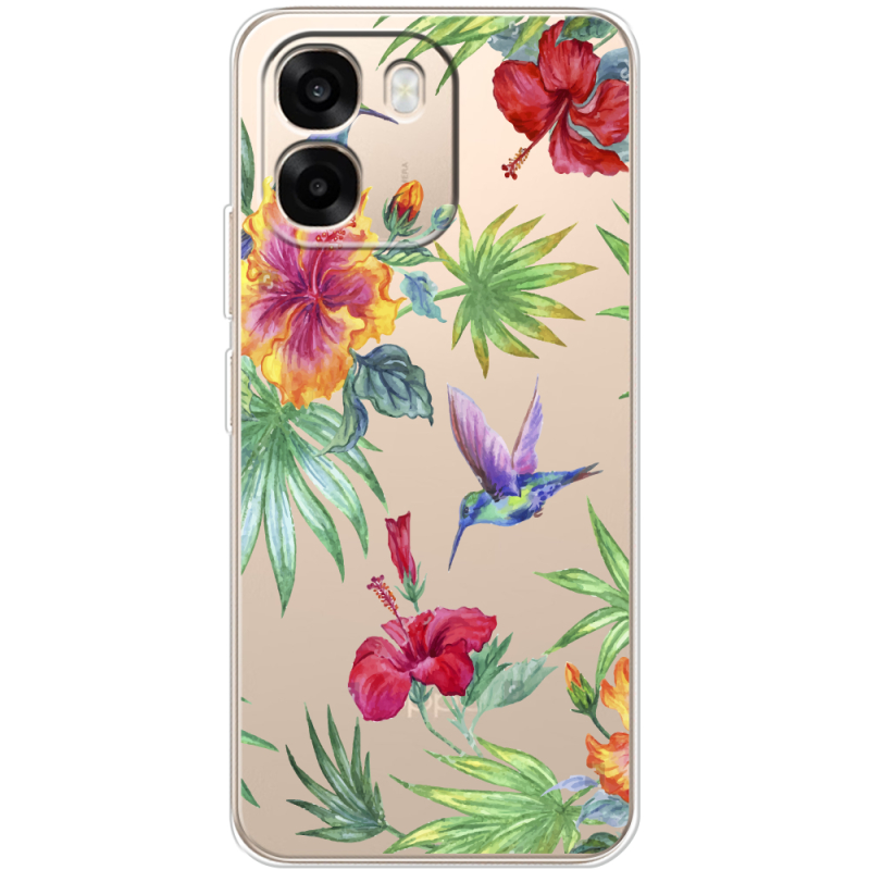 Прозорий чохол BoxFace OPPO A6 Tropical