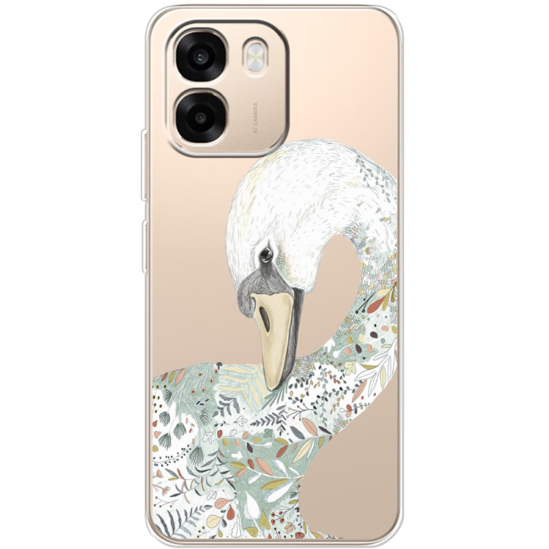 Прозорий чохол BoxFace OPPO A6 Swan