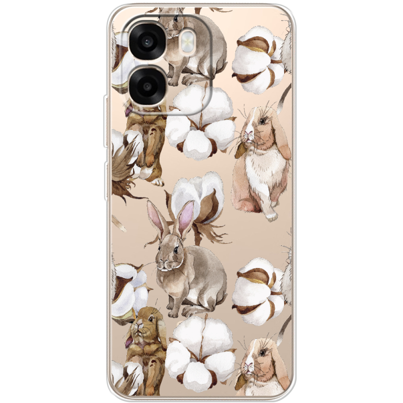 Прозорий чохол BoxFace OPPO A6 Cotton and Rabbits