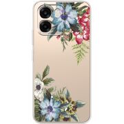 Прозорий чохол BoxFace OPPO A6 Floral