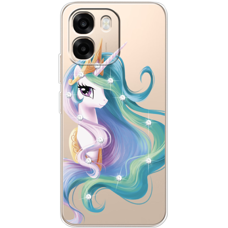 Чохол зі стразами OPPO A6 Unicorn Queen