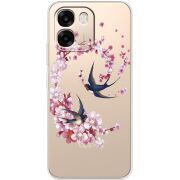 Чохол зі стразами OPPO A6 Swallows and Bloom