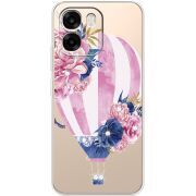 Чохол зі стразами OPPO A6 Pink Air Baloon