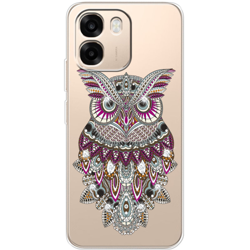 Чохол зі стразами OPPO A6 Owl