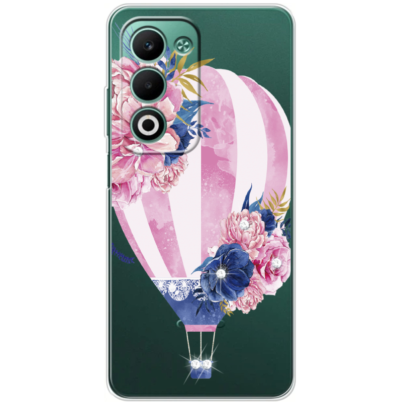 Чохол зі стразами OPPO A5 Pink Air Baloon