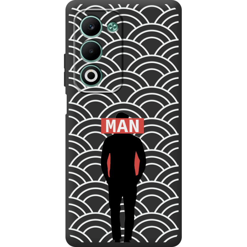 Чорний чохол BoxFace OPPO A5 Man Pattern