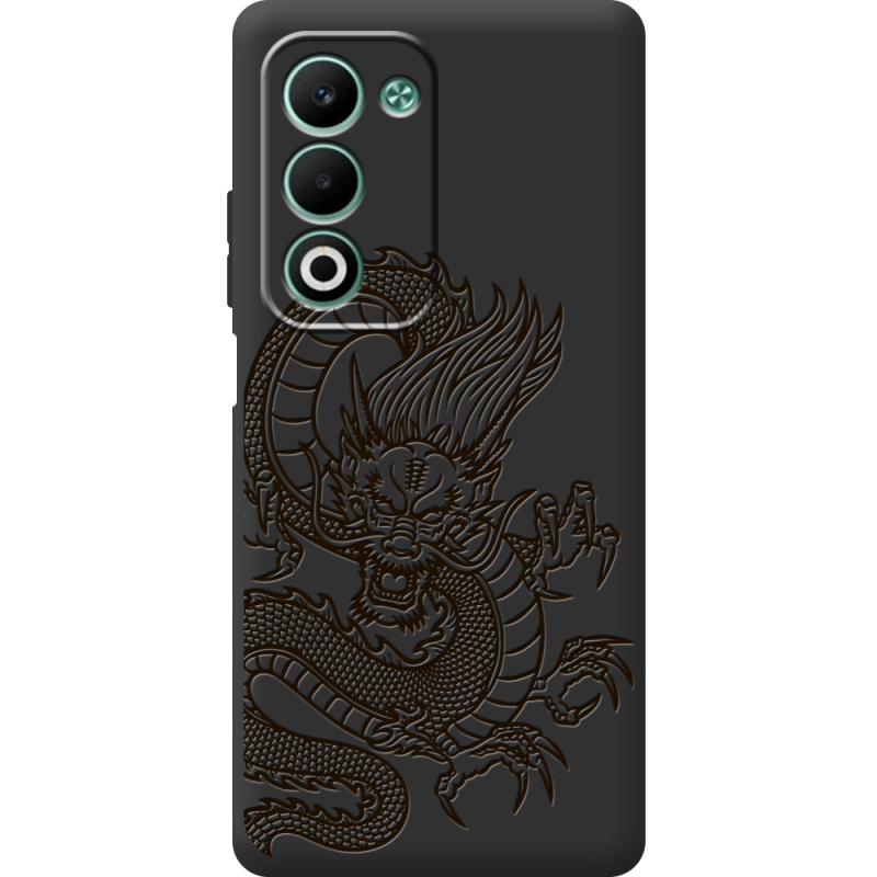 Чорний чохол BoxFace OPPO A5 Chinese Dragon
