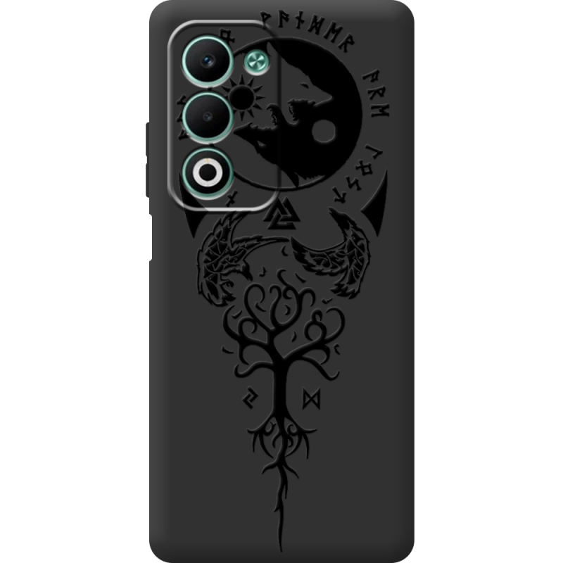 Чорний чохол BoxFace OPPO A5 Hugin and Munin