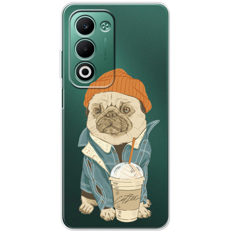 Прозорий чохол BoxFace OPPO A5 Dog Coffeeman