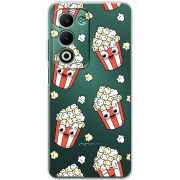 Прозорий чохол BoxFace OPPO A5 с 3D-глазками Popcorn