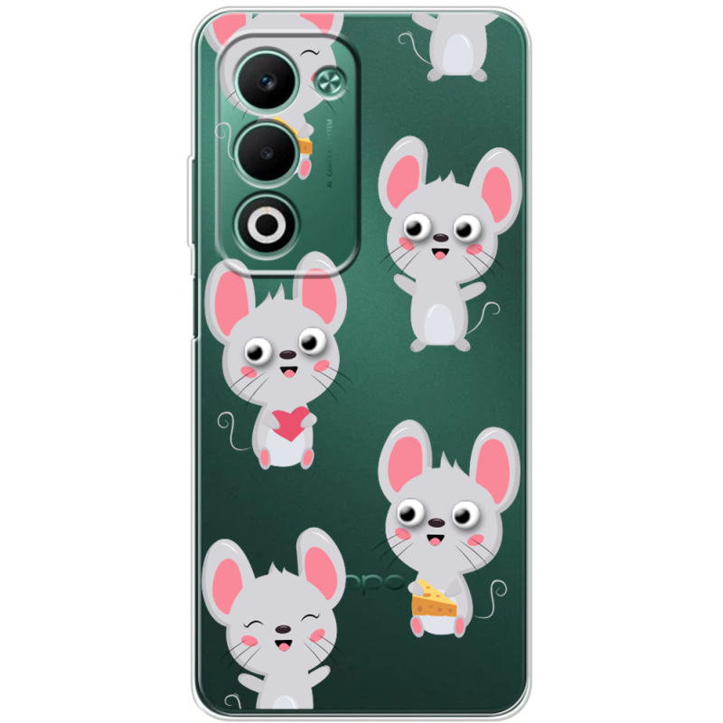 Прозорий чохол BoxFace OPPO A5 с 3D-глазками Mouse